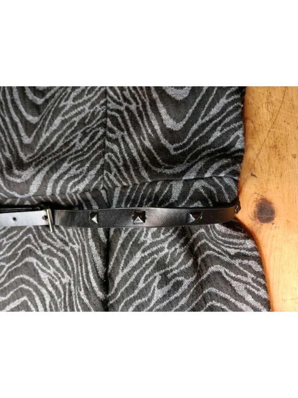 Calvin Klein Womens 10 Sheath Sweater Dress Belted Gray Zebra Fall Office Knit